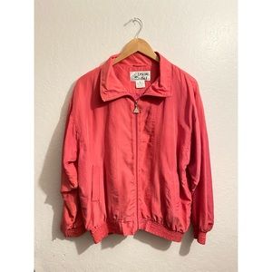 Vintage Casual Isle Silk Windbreaker 80s Jacket
